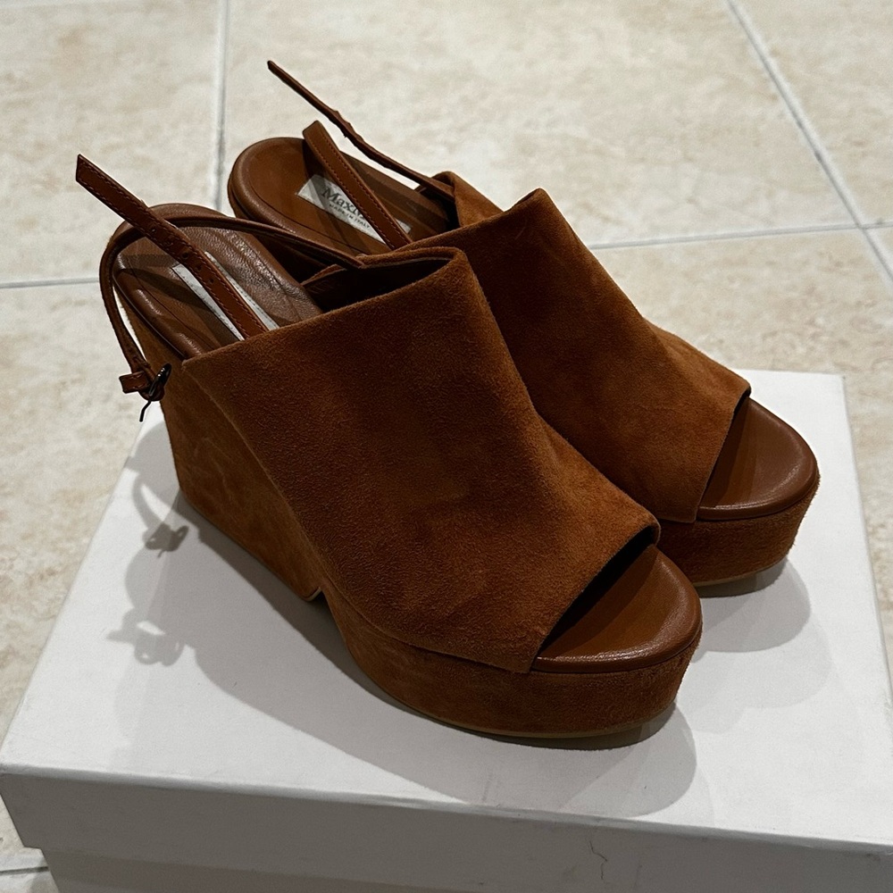 MaxMara Suede Wedges Size 37